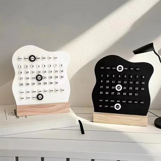 Cloud Wooden Desk Calendar